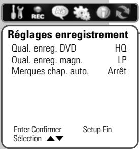 GRUNDIG GDR 6460 VCR SILVER * - Réglages pour l'enregistrement - 1