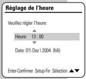 GRUNDIG GDR 6460 VCR SILVER * - Réglage de l'heure et de la date - 2