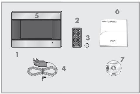 GRUNDIG GPF 6870 - Contenu de la livraison - 1