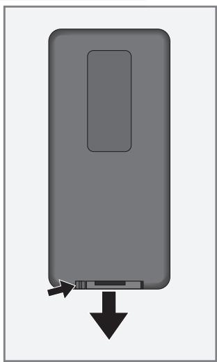 GRUNDIG GPF 6870 - Mise en place de la pile - 1