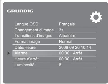 GRUNDIG GPF 6870 - Programmation de l'alarme - 1