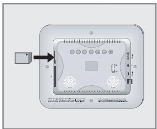 GRUNDIG GPF 6885 - Retrait d'une carte mémoire - 1