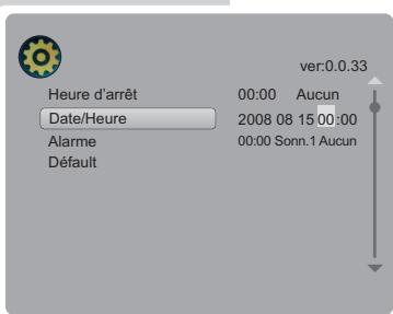 GRUNDIG GPF 6885 - Réglage de la date et de l'heure - 2