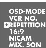 GRUNDIG GV 940 NIC - Afficher le menu «MODE» - 9