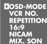 GRUNDIG GV 940 NIC - Afficher le menu «MODE» - 5