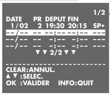 GRUNDIG GV 9400 HIFI - Effacer des données d'enregistrement - 1