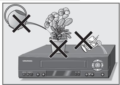 GRUNDIG GV 9400 HIFI - Installation et sécurité - 4