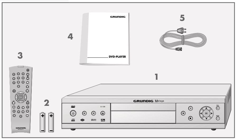 GRUNDIG MALAGA SE 1230 - Contenu de l'emballage - 1