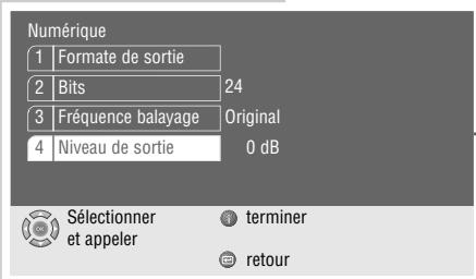 GRUNDIG MALAGA SE 1230 - Réglage du niveau de sortie - 1