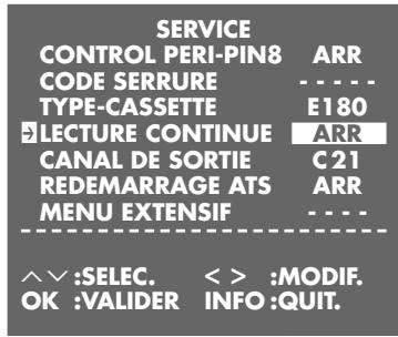 GRUNDIG PALERMO SE 1400 SV - Désactivation de la lecture en continu - 1