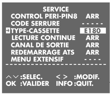 GRUNDIG PALERMO SE 1400 SV - Entrée de la longueur de la cassette - 1