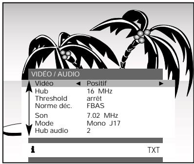 GRUNDIG SER 2100 - Réglages video/audio - 1