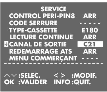 GRUNDIG SEVILLA SE 1305 HIFI/NIC - Activation de la chaîne du magnétoscope - 2