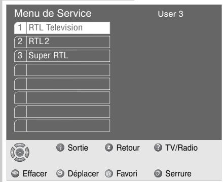 GRUNDIG SINIO DTR 6110 S - Sélection de programmes personnels favoris - 3