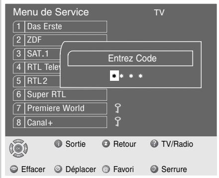 GRUNDIG SINIO DTR 6110 S - Le Menu de Service TV ou Radio - 2