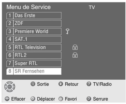 GRUNDIG SINIO DTR 6110 S - Effacement de programmes TV ou Radio - 1