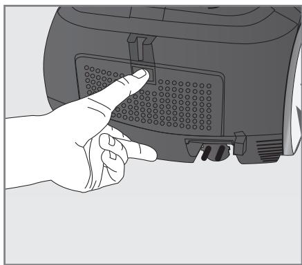 GRUNDIG VCC 9850 VACUUM CLEANER, BAGGED - ... Dans la soufflerie d'expulsion d'air - 1