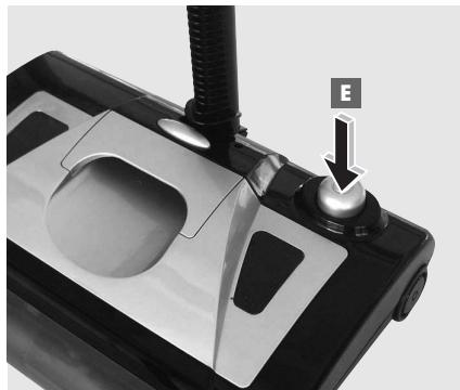 GRUNDIG VCS 2860 ELEKTROKEHRBESEN - Mise en marche et à l'arrêt - 1