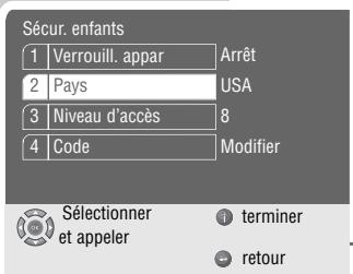GRUNDIG XENARO GDP 4300 /1 - Verrouillage des scènes de DVD - 1
