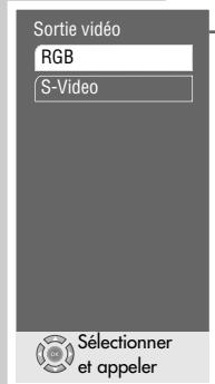 GRUNDIG XENARO GDP 6150 /1 - Sélection de la douille de sortie vidéo (RGB ou s-video) - 1