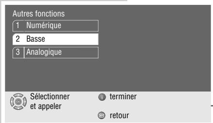GRUNDIG XENARO GDP 6150 /1 - Sélection de l'intensité des effets acoustiques - 3