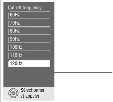 GRUNDIG XENARO GDP 6150 /1 - Affectation des signaux des graves les plus basses à un groupe de haut-parleurs - 1