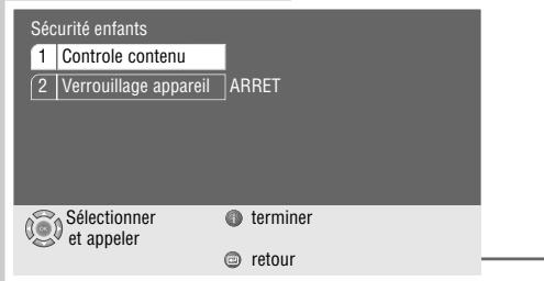 GRUNDIG XENARO GDP 6150 /1 - Autorisation du contenu du DVD - 1