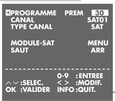 GRUNDIG XERIA GV 5153 HIFI - Programmation d'un numéro de chaîne pour le décodeur - 1