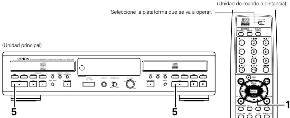 DENON CDR-W1500 - Reproduccion por temporizador - 2