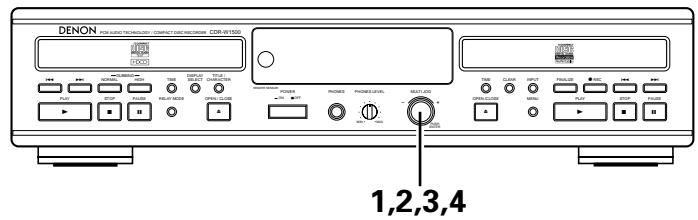 DENON CDR-W1500 - Ajuste del modo de grabacion sincronizada - 1
