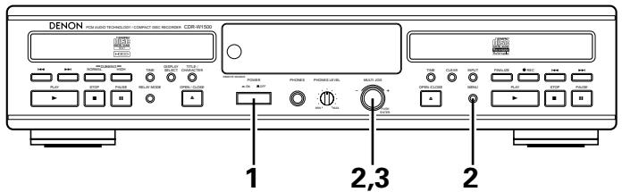 DENON CDR-W1500 - Setup Method - 1