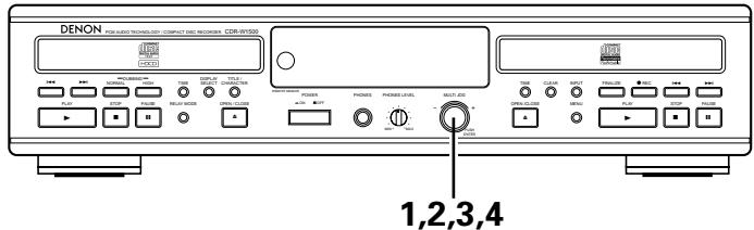 DENON CDR-W1500 - Réglage de la durée de lecture d'introduction pour l'enregistrement sélectif - 1
