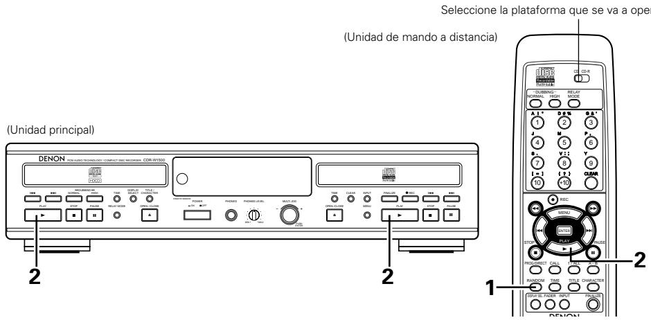DENON CDR-W1500 - Reproduccion enorden aleatorio - 1