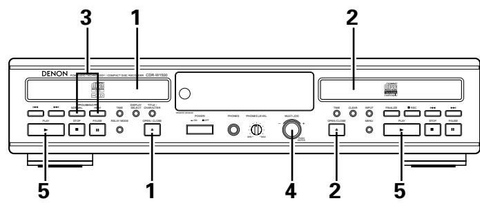 DENON CDR-W1500 - Copie de disques entiers - 1