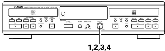 DENON CDR-W1500 - Fade-in time setting - 1