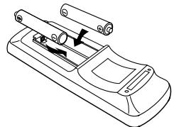DENON CDR-W1500 - Insertion des piles - 2