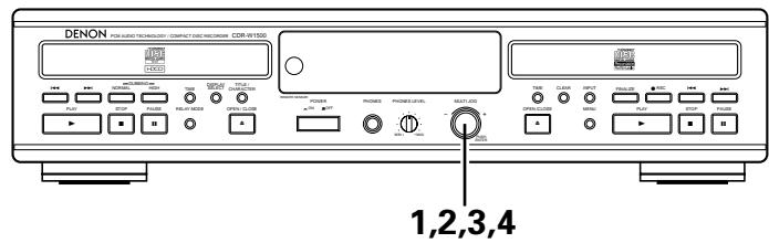 DENON CDR-W1500 - Setting the Skip Play Mode - 1