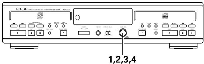 DENON CDR-W1500 - Setting the Synchro Recording Level - 1