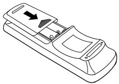 DENON CDR-W1500 - Inserting the batteries - 3