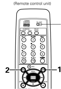 DENON CDR-W1500 - Finding the desired position while listening to the sound - 1