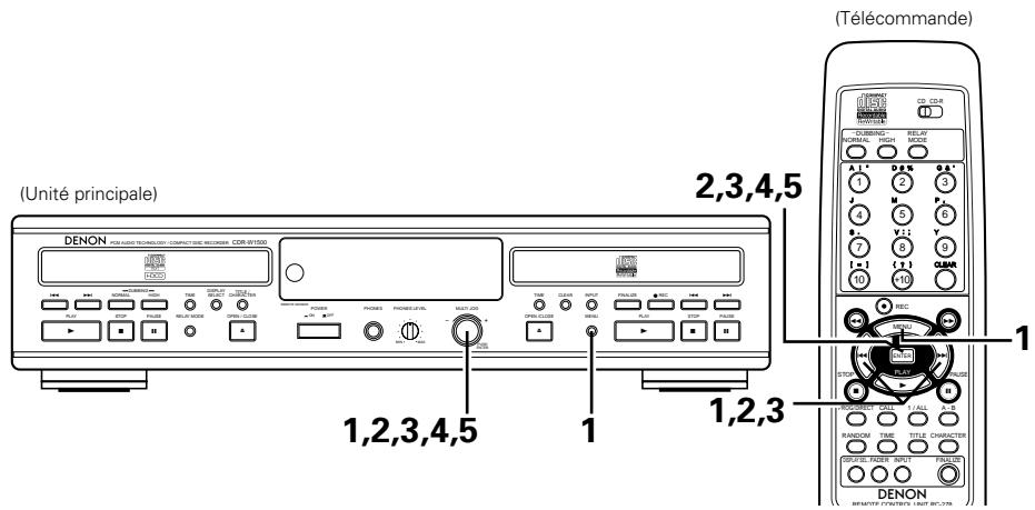 DENON CDR-W1500 - Effacement des titres de piste - 2