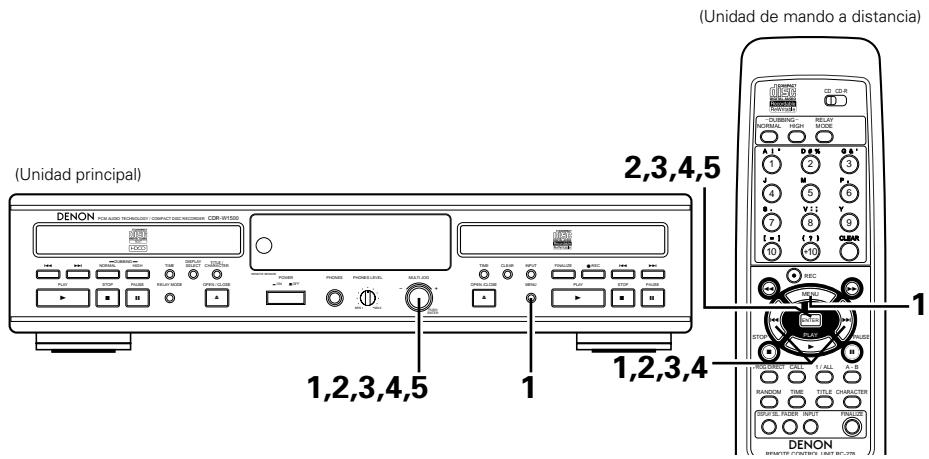 DENON CDR-W1500 - Borrado de titulos de pistas - 1