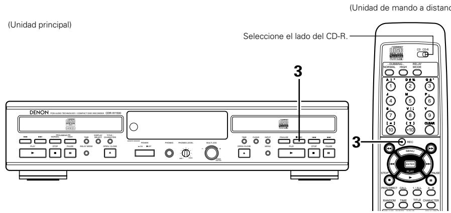 DENON CDR-W1500 - Grabacion sincronizada de pistas individuales (1Tr SYNCHRO) - 2