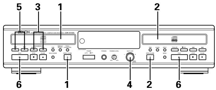 DENON CDR-W1500 - NOTE: - 1