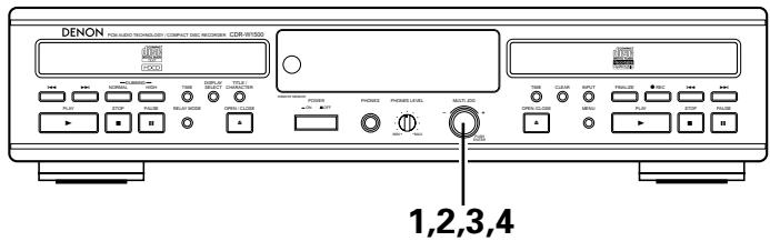 DENON CDR-W1500 - Ajuste del tiempo de reproducción de introduccion para la grabacion con exploracion - 1