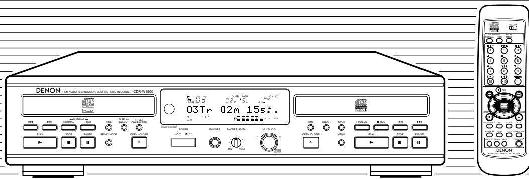 DENON CDR-W1500 - 1