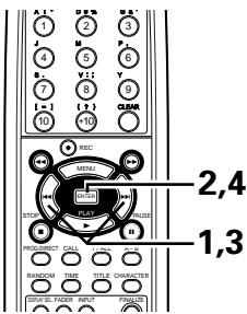 DENON CDR-W1500 - Ajuste de tempo de fundido de entrada - 2