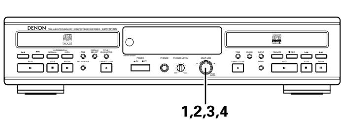 DENON CDR-W1500 - Setting of the Auto Track Mark (ATM) - 1