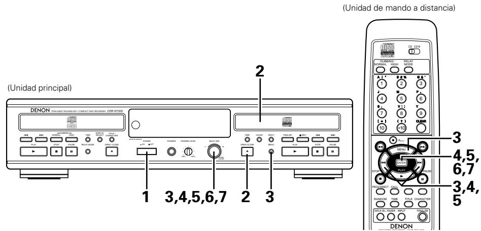 DENON CDR-W1500 - Borrar las pistas - 1