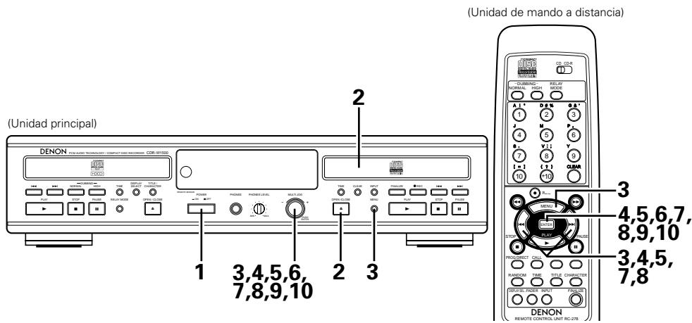 DENON CDR-W1500 - Registro de las pistas que no se desean escuchar - 1